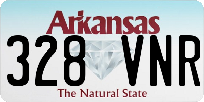 AR license plate 328VNR