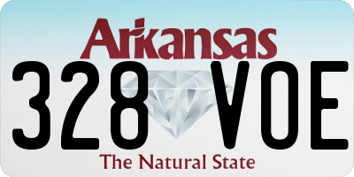 AR license plate 328VOE