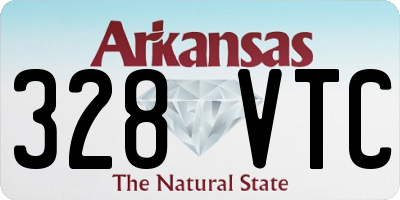 AR license plate 328VTC