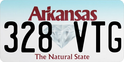 AR license plate 328VTG