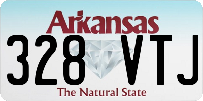 AR license plate 328VTJ