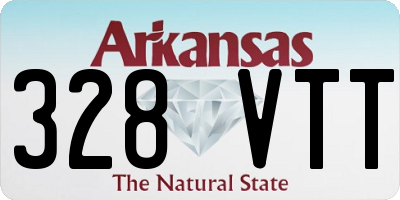 AR license plate 328VTT