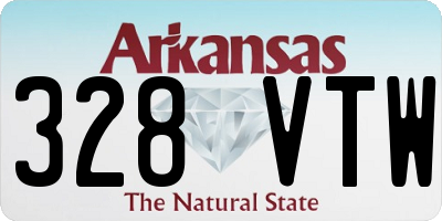 AR license plate 328VTW