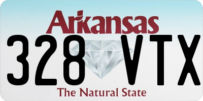 AR license plate 328VTX