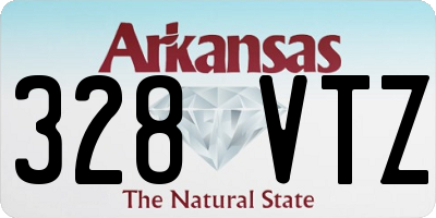 AR license plate 328VTZ