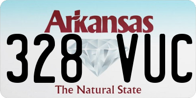 AR license plate 328VUC