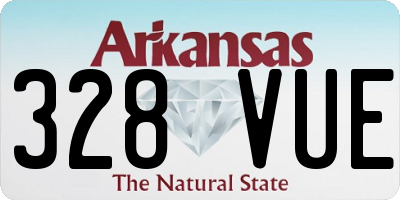 AR license plate 328VUE