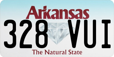 AR license plate 328VUI