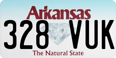 AR license plate 328VUK