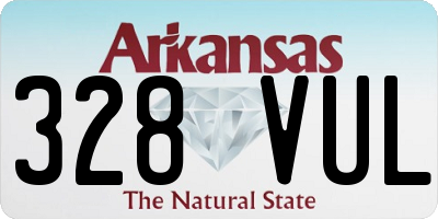 AR license plate 328VUL