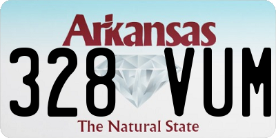 AR license plate 328VUM