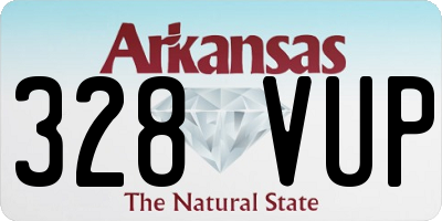 AR license plate 328VUP