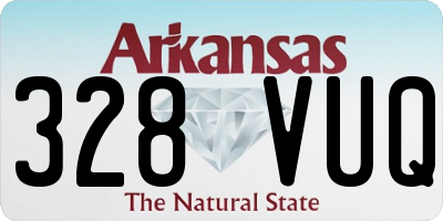 AR license plate 328VUQ