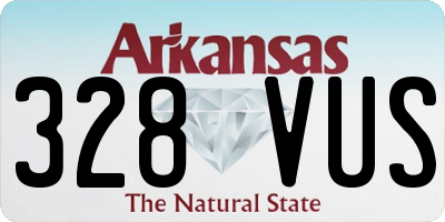 AR license plate 328VUS