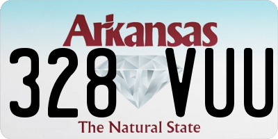 AR license plate 328VUU