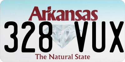 AR license plate 328VUX