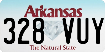 AR license plate 328VUY