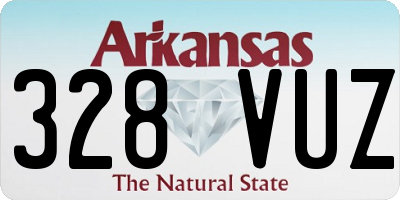 AR license plate 328VUZ