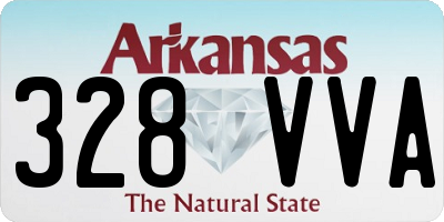 AR license plate 328VVA