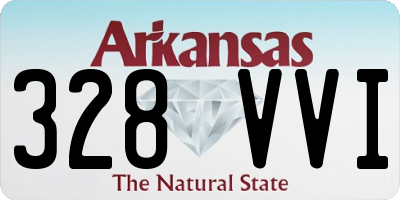 AR license plate 328VVI