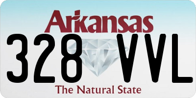 AR license plate 328VVL