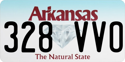 AR license plate 328VVO