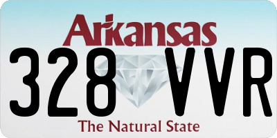 AR license plate 328VVR