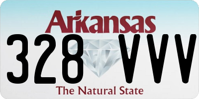 AR license plate 328VVV