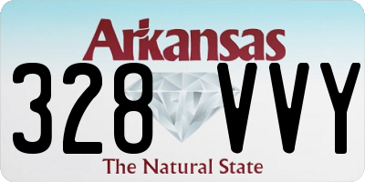 AR license plate 328VVY