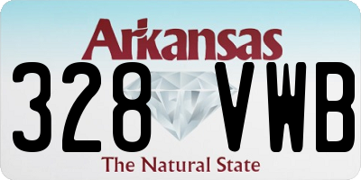 AR license plate 328VWB