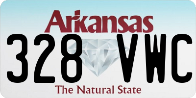 AR license plate 328VWC