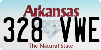 AR license plate 328VWE