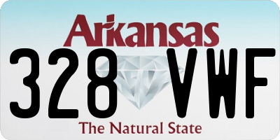 AR license plate 328VWF