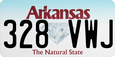 AR license plate 328VWJ
