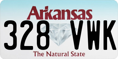 AR license plate 328VWK