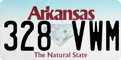AR license plate 328VWM