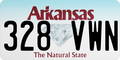 AR license plate 328VWN