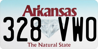 AR license plate 328VWO