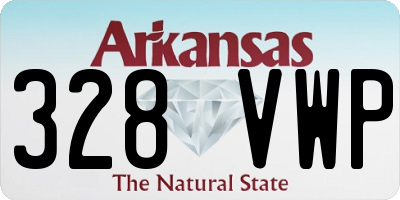 AR license plate 328VWP