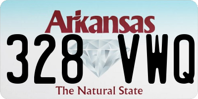 AR license plate 328VWQ