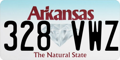 AR license plate 328VWZ