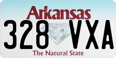 AR license plate 328VXA