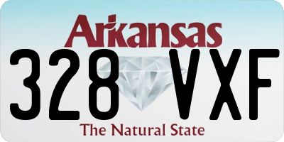 AR license plate 328VXF