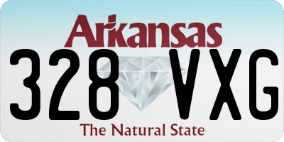 AR license plate 328VXG