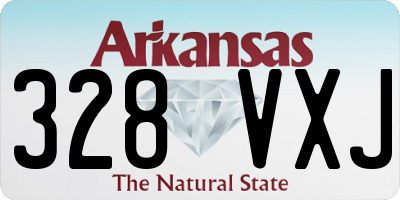 AR license plate 328VXJ