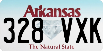 AR license plate 328VXK