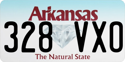 AR license plate 328VXO