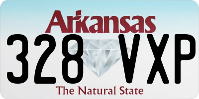 AR license plate 328VXP