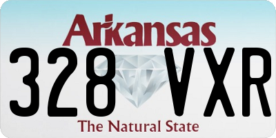 AR license plate 328VXR