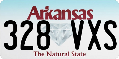 AR license plate 328VXS